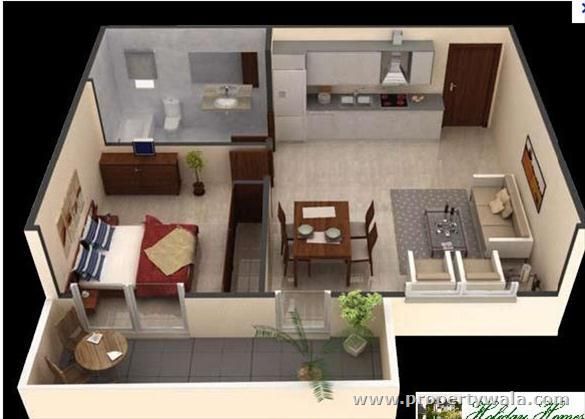 1 hálószobás lakás tervezési ötletek