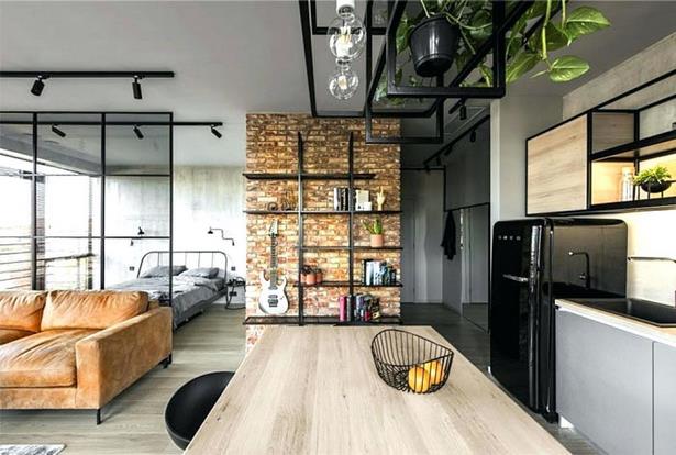 Belsőépítészeti ötletek egy szobás konyhához