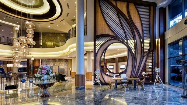 Luxus szálloda belsőépítészet