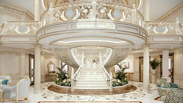 Luxus kastély belsőépítészet