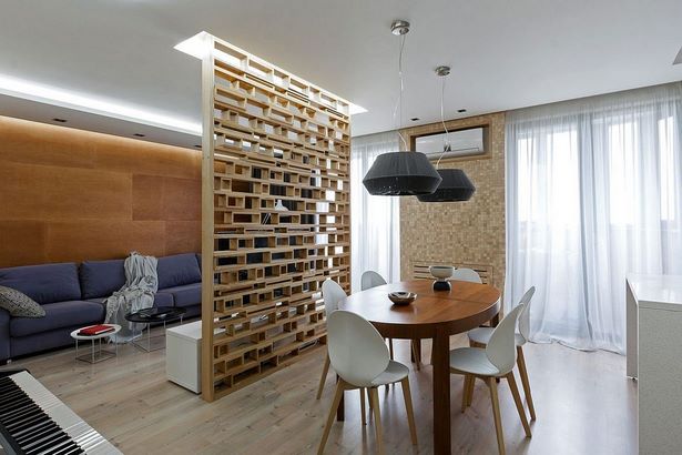 Modern lakás nappali tervezés