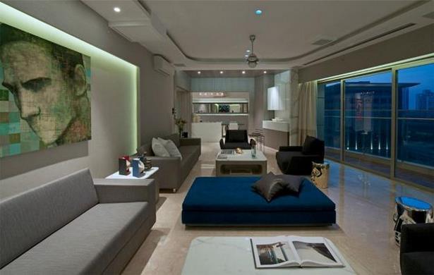 Modern luxus lakás belsőépítészet