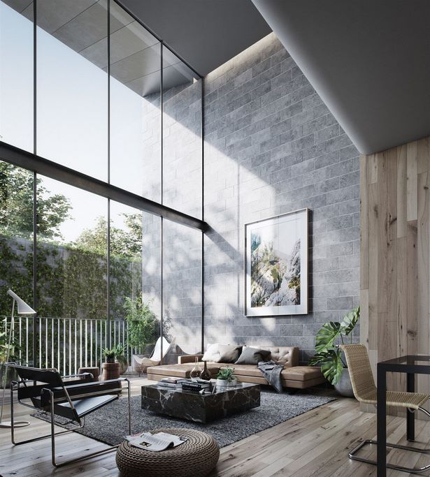 Modern minimalista ház belső