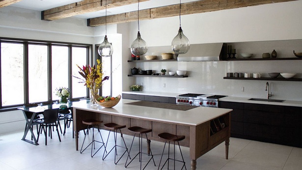 Modern minimalista konyha belsőépítészet
