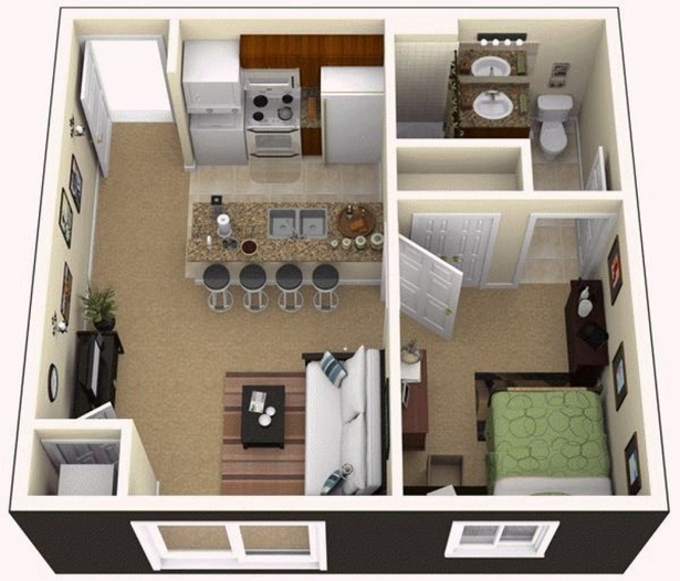 Egy hálószobás lakás ötletek