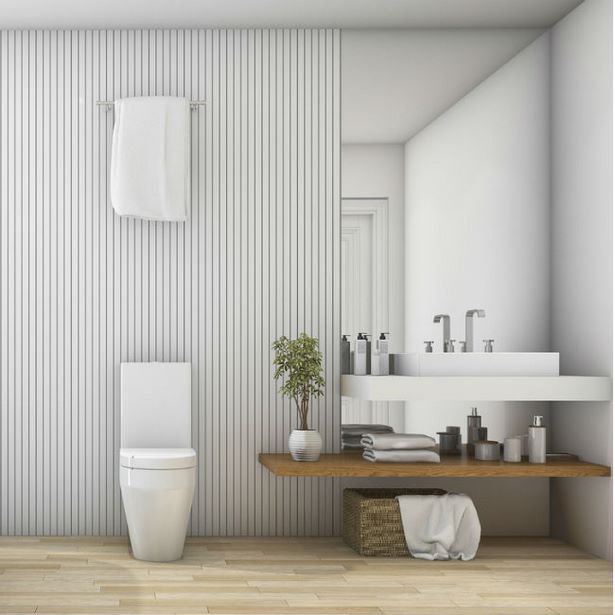 Fürdőszoba tapéta ötletek 2021