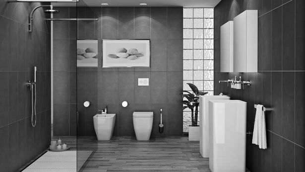Fekete-fehér fürdőszoba 2021
