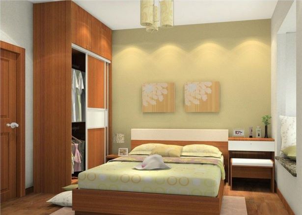 Hálószoba belső egyszerű design
