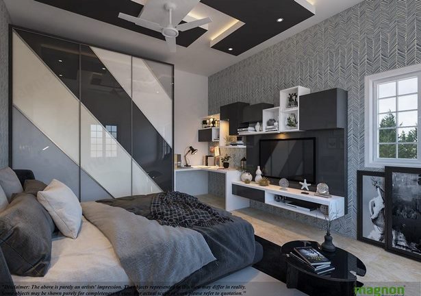Hálószoba belső egyszerű design