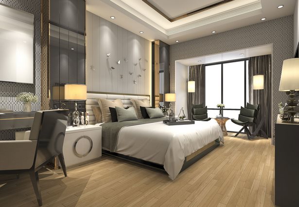 Hálószoba luxus belsőépítészet