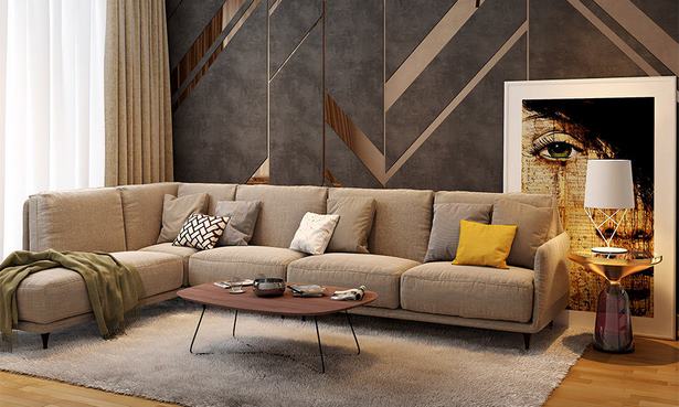 Kortárs kanapé minták a nappali számára