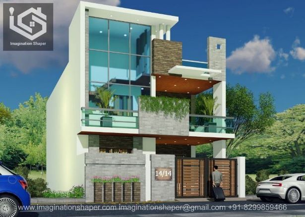 Duplex ház elülső magassága képeket tervez