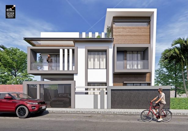 Duplex ház elülső magassága képeket tervez
