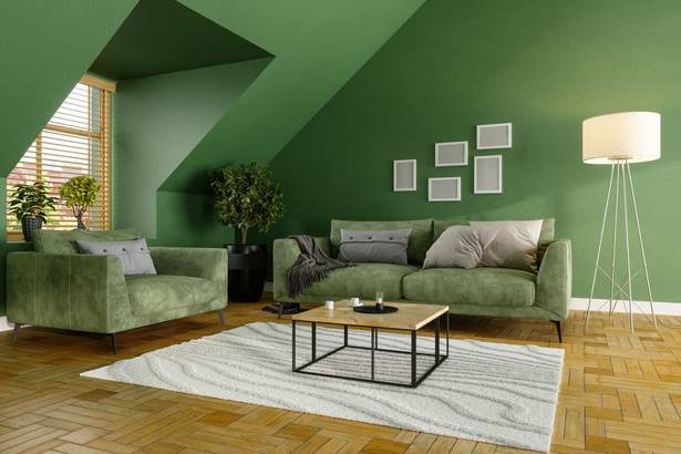 Zöld fal szoba ötletek