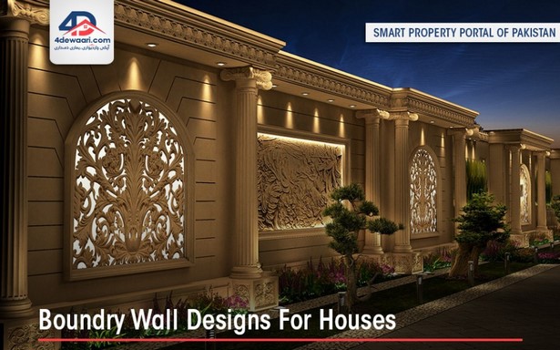 Ház elülső összetett fal design képek
