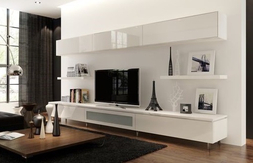 Modern szekrény design nappali