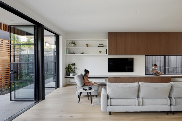 Modern ház design nappali