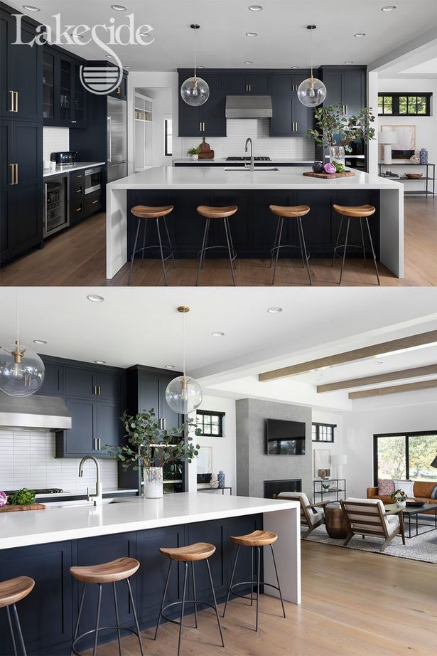 Modern konyha és nappali kialakítása