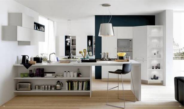 Modern konyha és nappali kialakítása