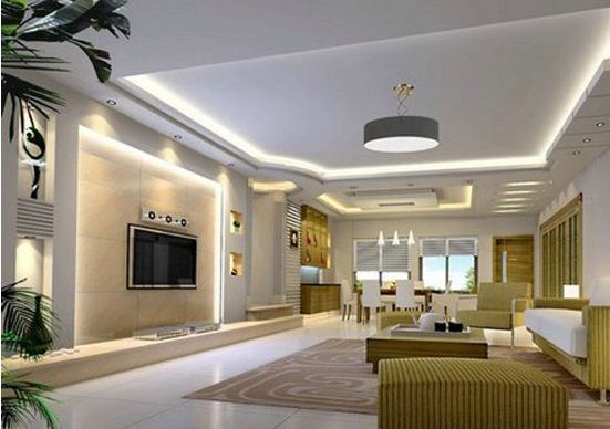 Modern nappali mennyezeti világítási ötletek