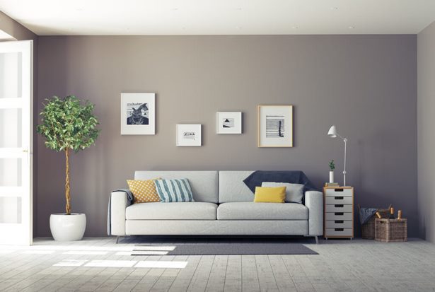 Modern festék színe a nappaliban