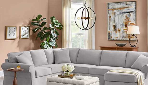 Modern festék színe a nappaliban