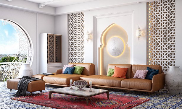 Marokkói modern nappali
