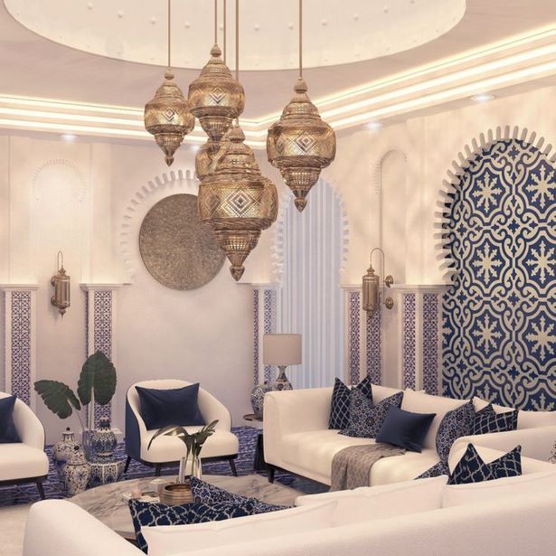 Marokkói modern nappali
