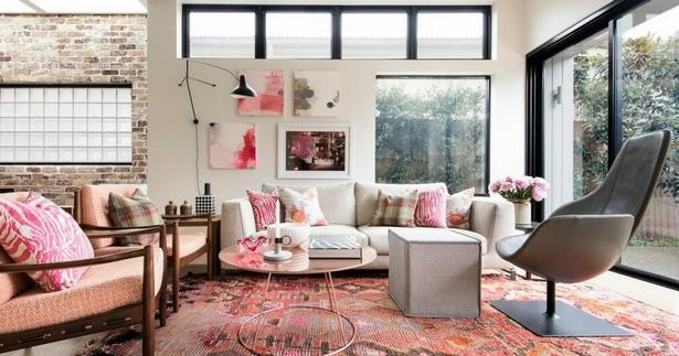 Rózsaszín szoba belsőépítészet