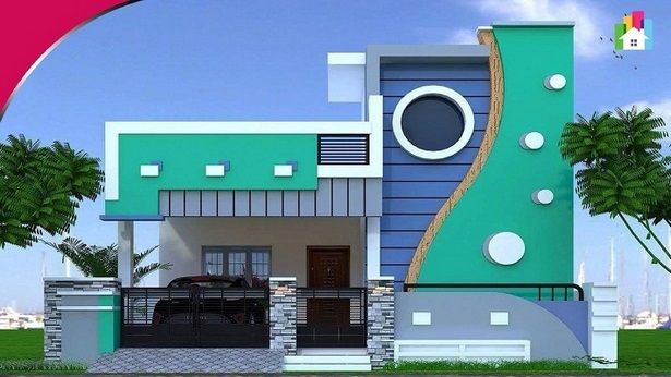 Egyetlen ház elülső magassága képeket tervez