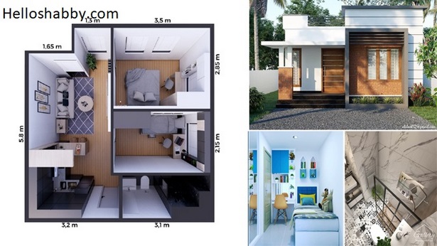 Kis ház belsőépítészet egyszerű