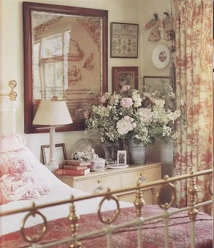 Angol vidéki hálószoba dekoráció
