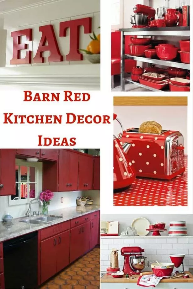 Piros konyhai dekorációs ötletek