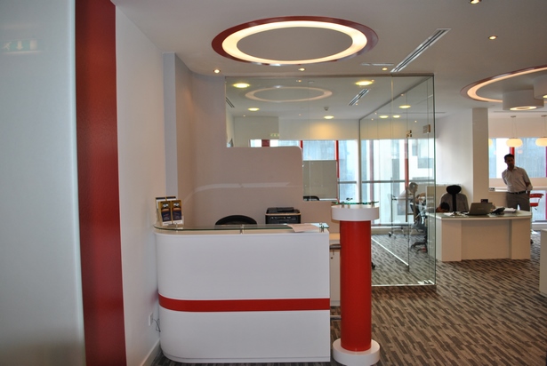 Modern kis iroda belsőépítészet