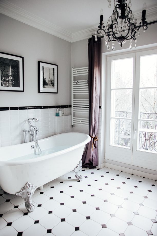Párizsi stílusú fürdőszobák