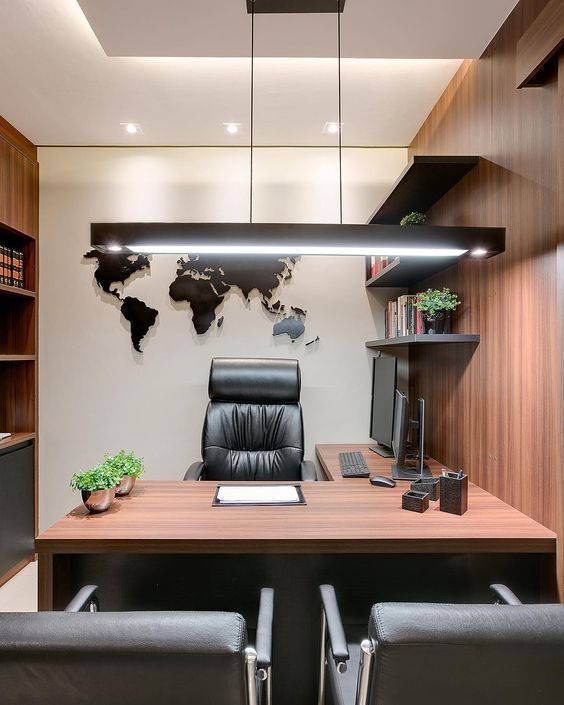 Egyszerű irodai belsőépítészet