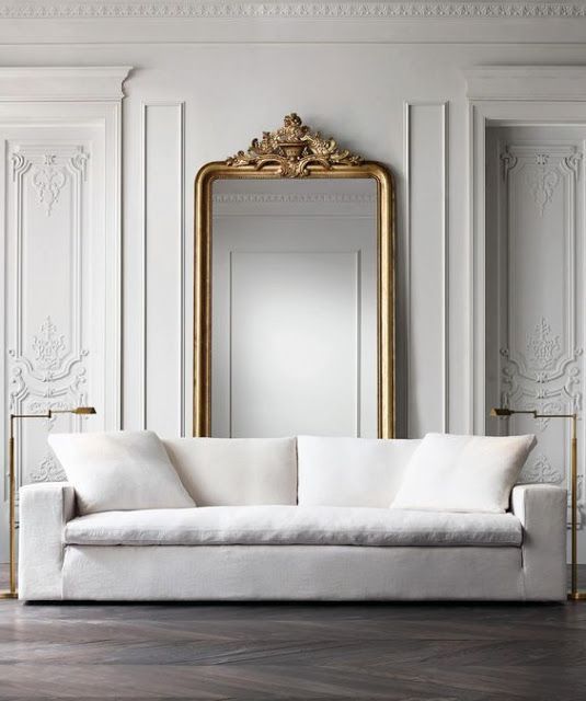Fehér francia dekoráció