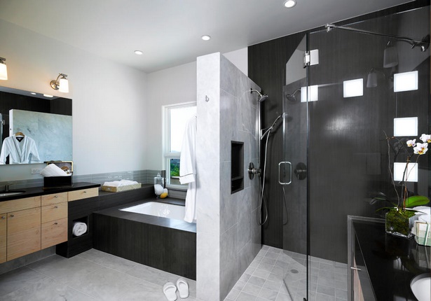 Modern Fürdőszoba belsőépítészet
