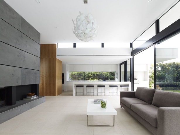 Modern ház nappali