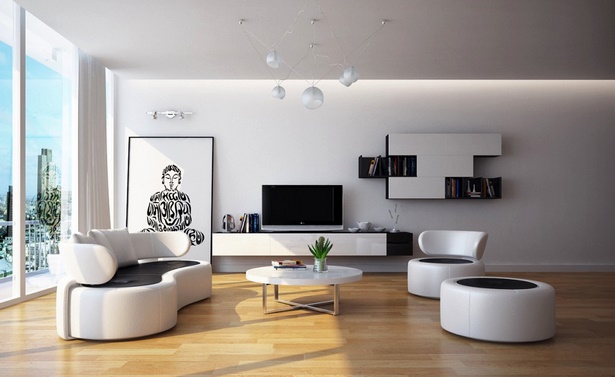 Modern megjelenés nappali design
