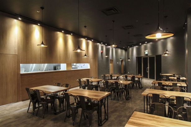 Modern étterem belsőépítészet