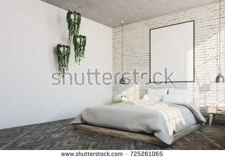 Fehér hálószoba belső