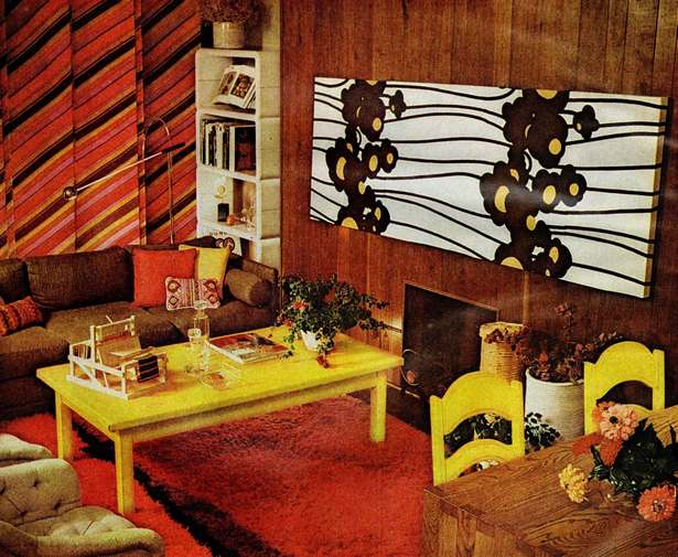 70-es évek otthoni belső tere