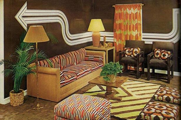 70-es évek stílusú nappali