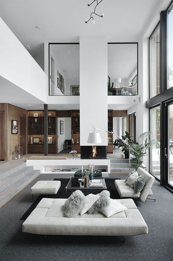 Nagy modern nappali