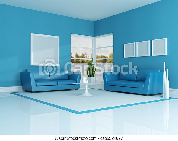 Kék ház belső