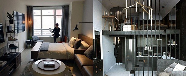 Modern stúdió apartman ötletek