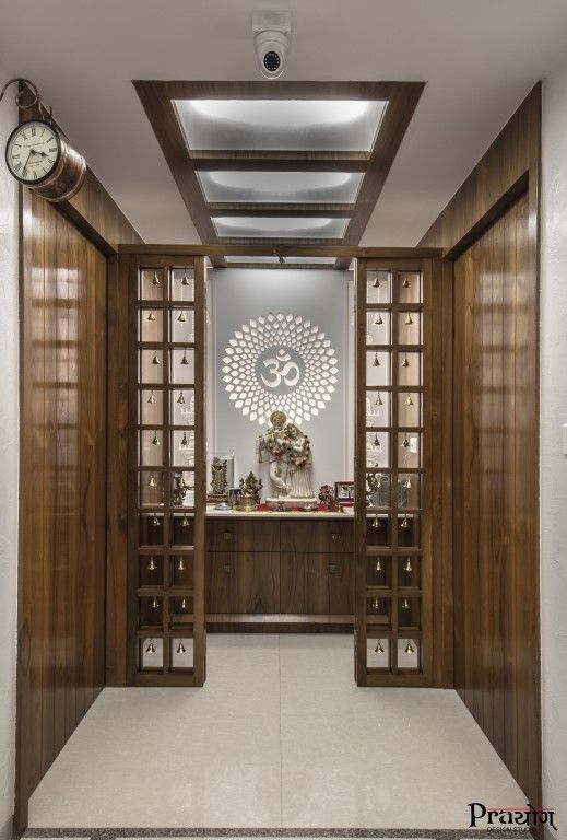 Puja szoba belsőépítészet