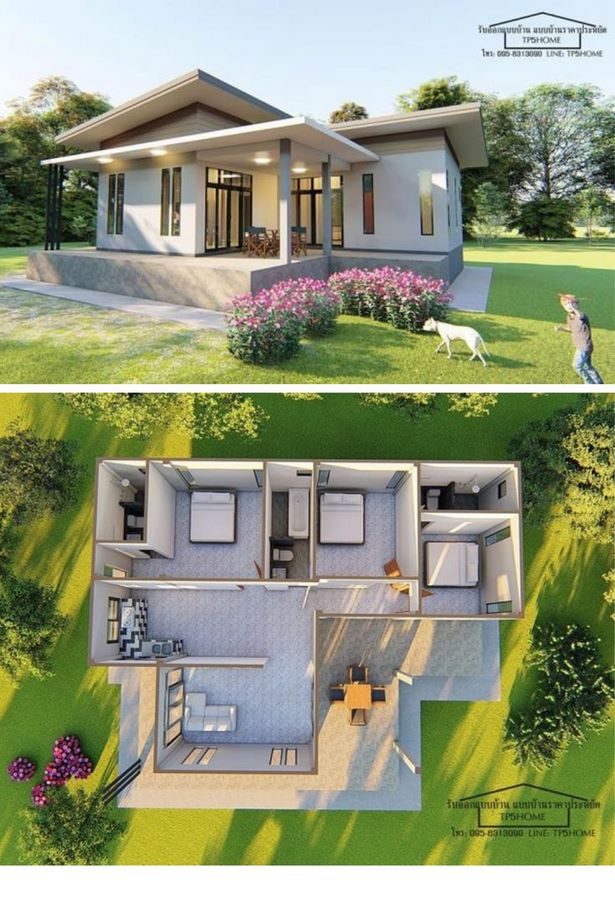 Egyszerű ház design kép