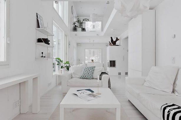 Fehér otthoni belső terek